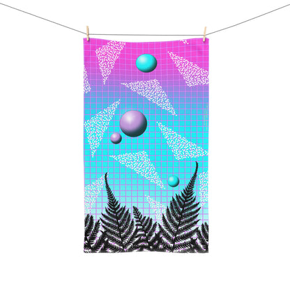 Gummi — Retro Aesthetic Geometric Memphis Style Pastel Vaporwave Hand Towel