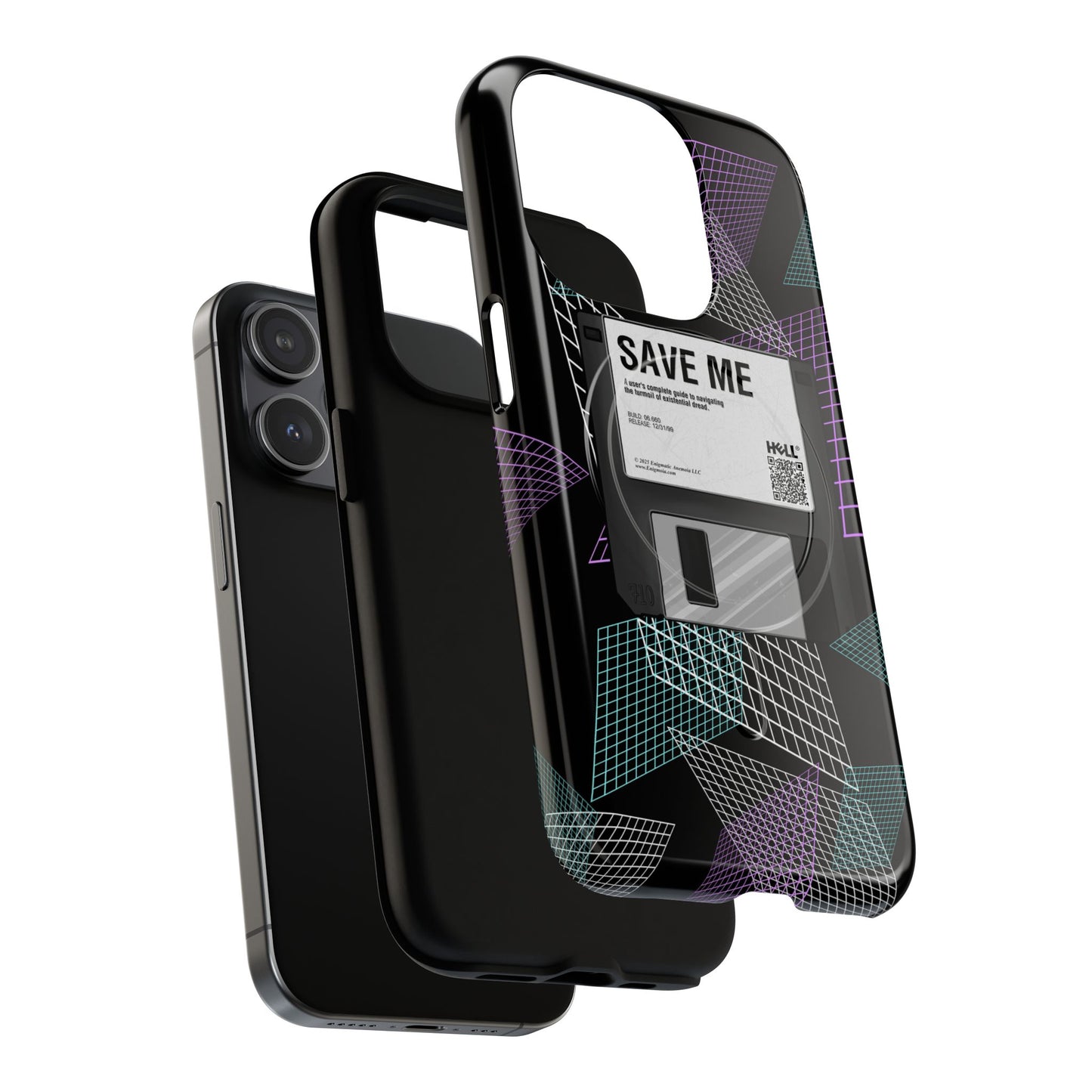 CTRL+S — "SAVE ME" Retro Tech Grid Trendy Tough Magnetic Phone Case