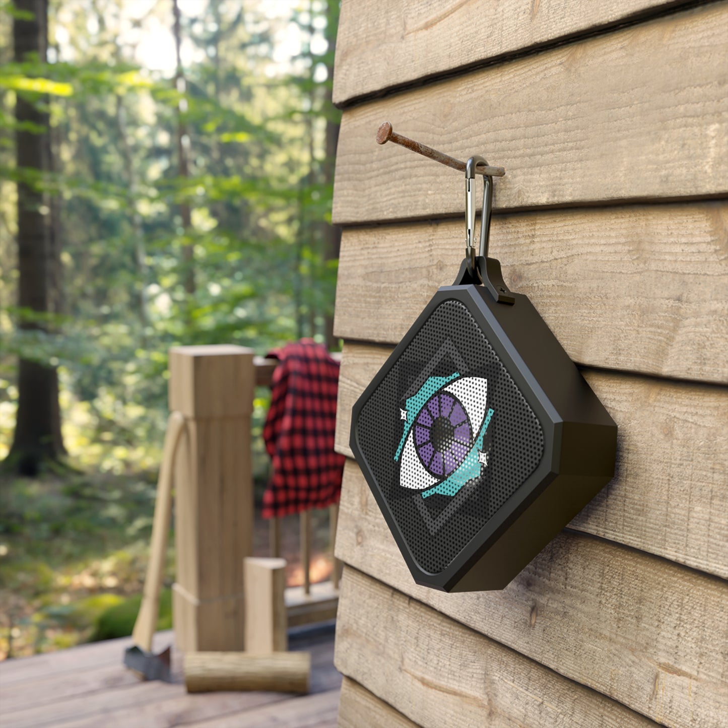 Enigmoia — Portable Outdoor Bluetooth Speaker with Eye Logo Branding