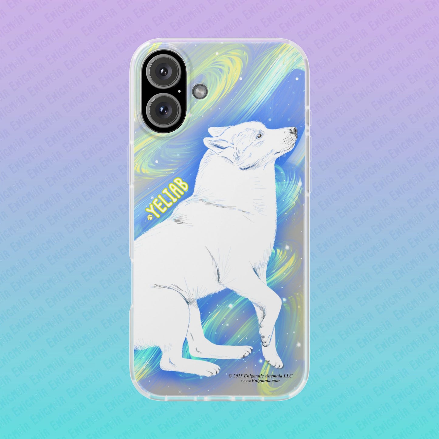 Yeliab — Cosmic Sprit Husky Dog  iPhone Flexi Case