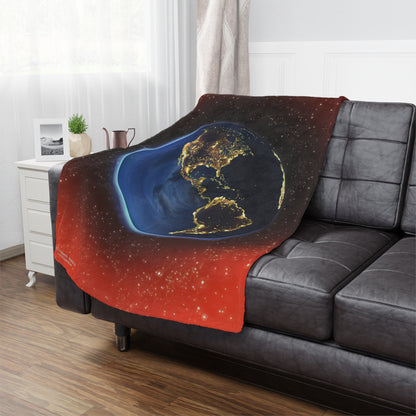 Fireflies — Earth At Night Cozy Galaxy Minky Blanket