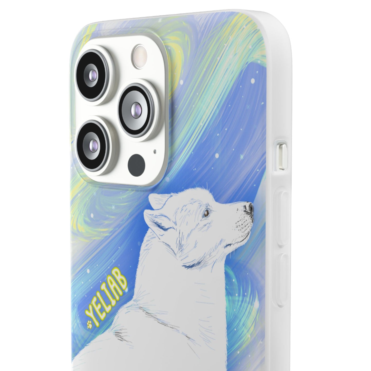 Yeliab — Cosmic Sprit Husky Dog  iPhone Flexi Case