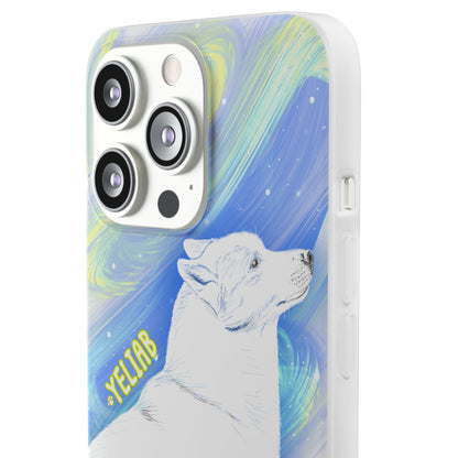 Yeliab — Cosmic Sprit Husky Dog  iPhone Flexi Case