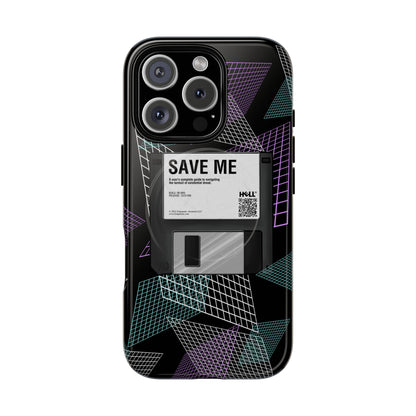 CTRL+S — "SAVE ME" Retro Tech Grid Trendy Tough Magnetic Phone Case