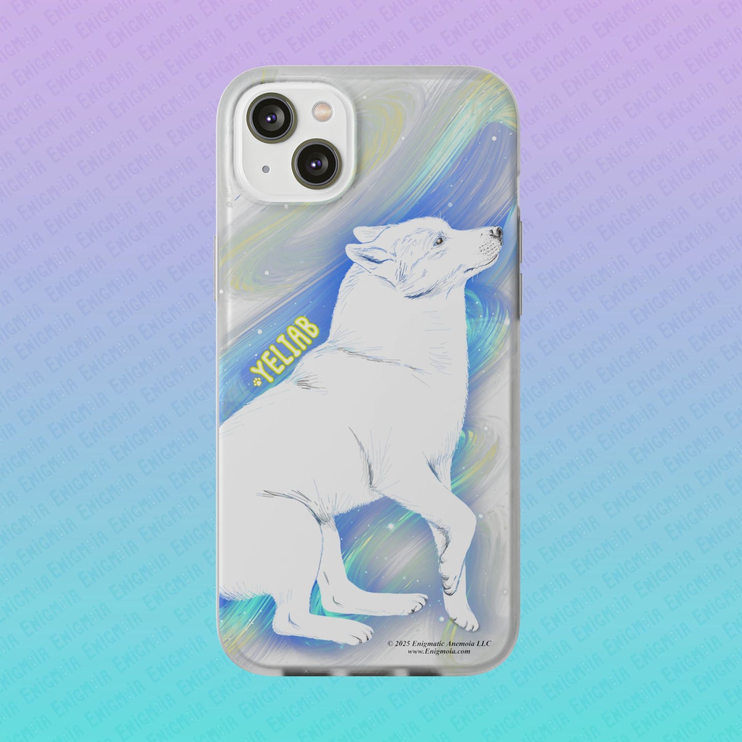 Yeliab — Cosmic Sprit Husky Dog  iPhone Flexi Case