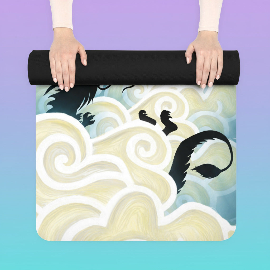 Hurricos & Zephyr — Chinese Yin Yang Storm Dragon Rubber Yoga Mat