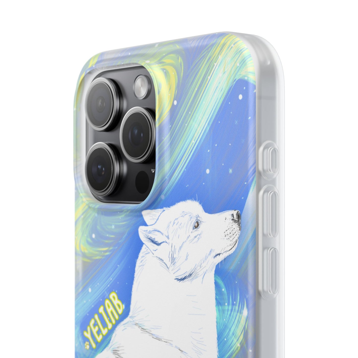 Yeliab — Cosmic Sprit Husky Dog  iPhone Flexi Case