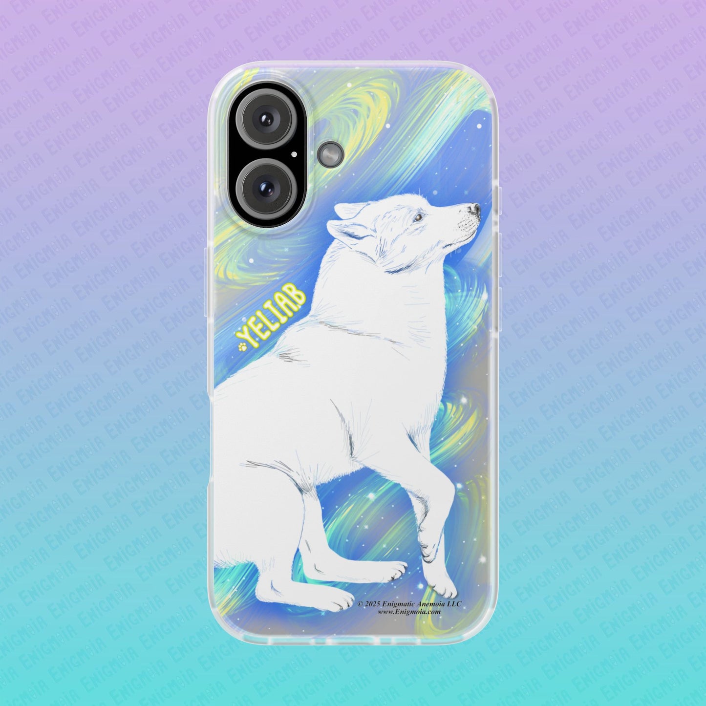 Yeliab — Cosmic Sprit Husky Dog  iPhone Flexi Case
