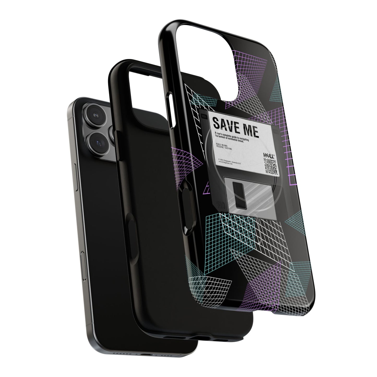CTRL+S — "SAVE ME" Retro Tech Grid Trendy Tough Magnetic Phone Case