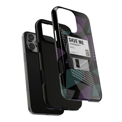 CTRL+S — "SAVE ME" Retro Tech Grid Trendy Tough Magnetic Phone Case