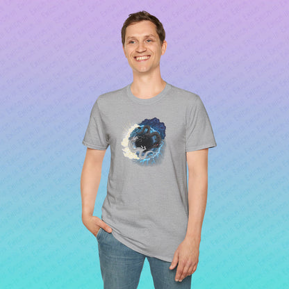 Hurricos & Zephyr — Chinese Yin Yang Storm Dragons Unisex Softstyle T-Shirt