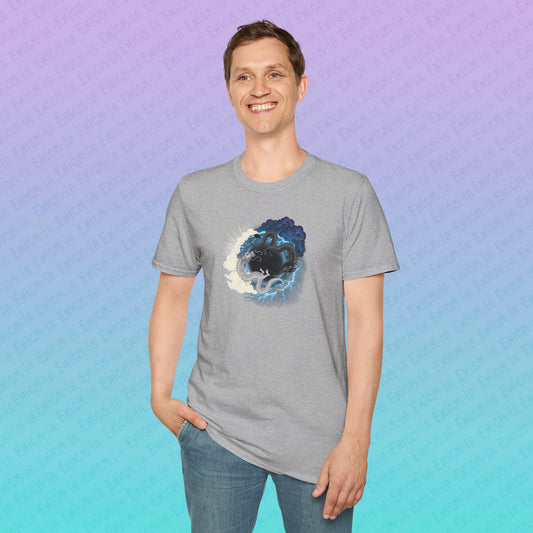 Hurricos & Zephyr — Chinese Yin Yang Storm Dragons Unisex Softstyle T-Shirt