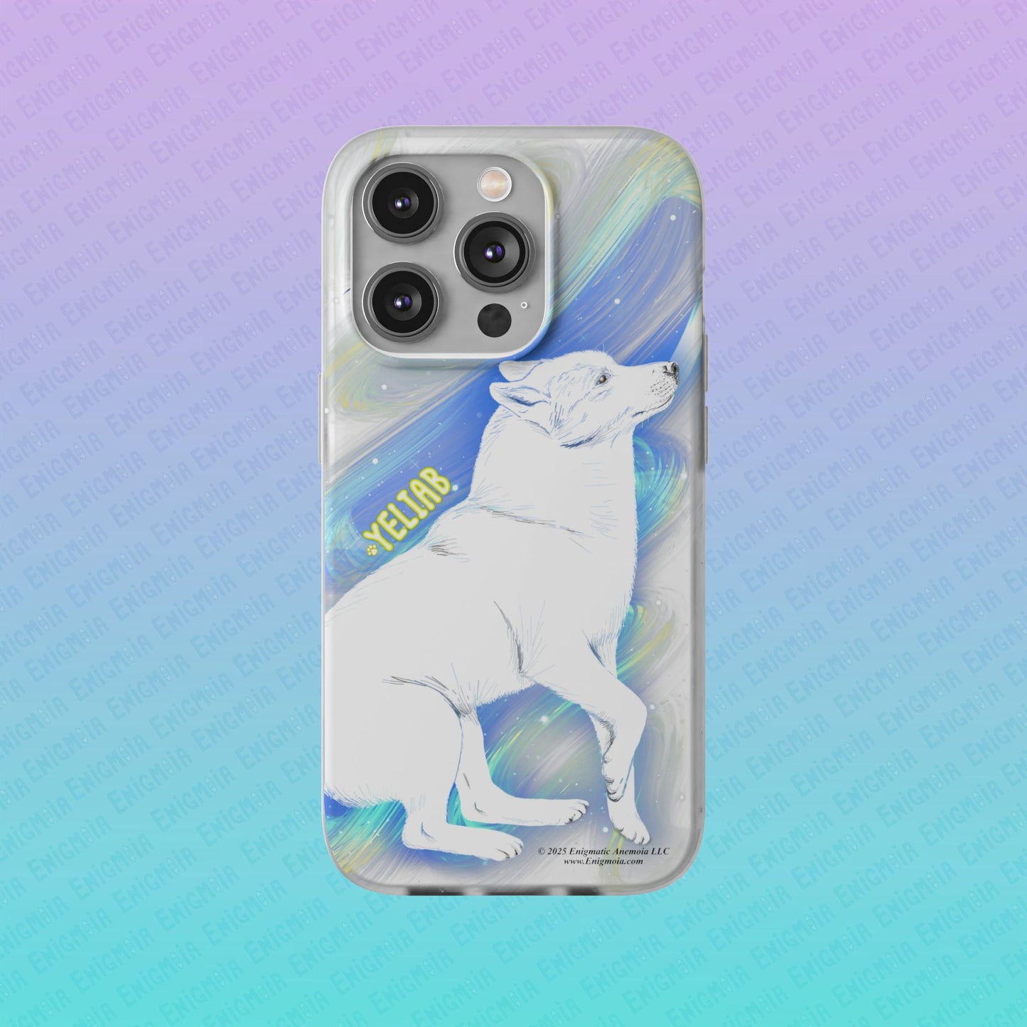 Yeliab — Cosmic Sprit Husky Dog  iPhone Flexi Case