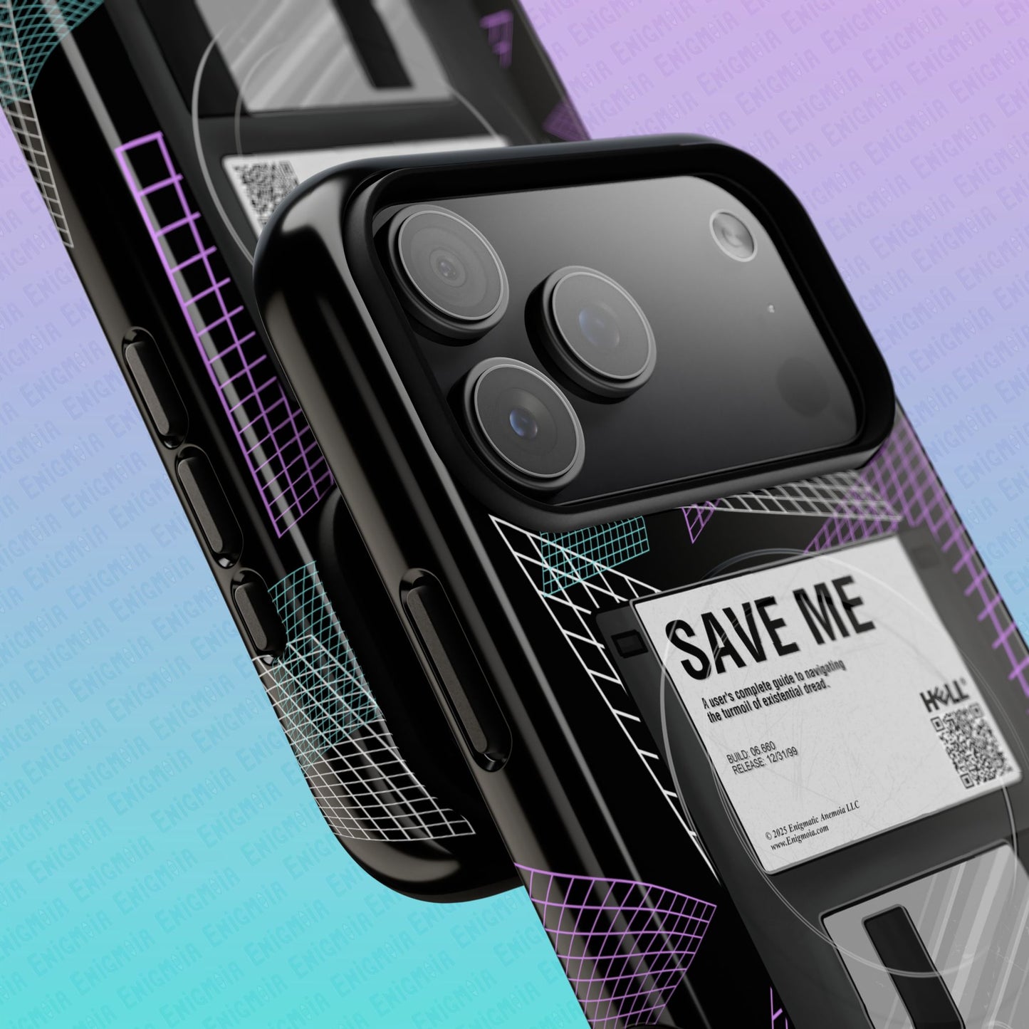 CTRL+S — "SAVE ME" Retro Tech Grid Trendy Tough Magnetic Phone Case