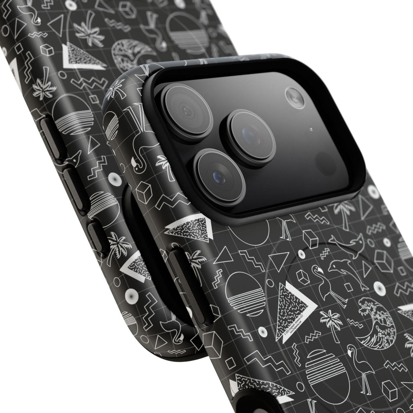 Vaporwave Beach Soirée — Black - Tough Magnetic Cases