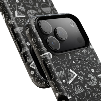 Vaporwave Beach Soirée — Black - Tough Magnetic Cases