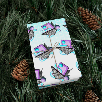 Gummi — Retro Aesthetic Geometric Memphis Style Pastel Vaporwave Gift Wrapping Paper