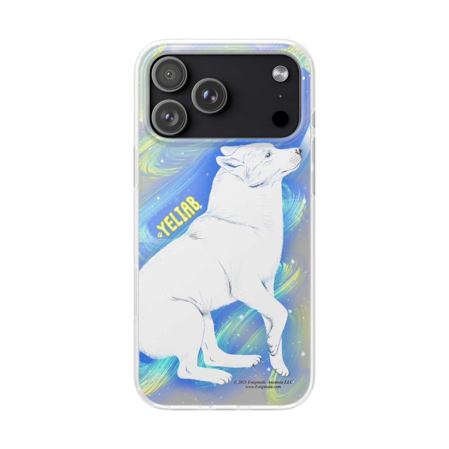 Yeliab — Cosmic Sprit Husky Dog  iPhone Flexi Case