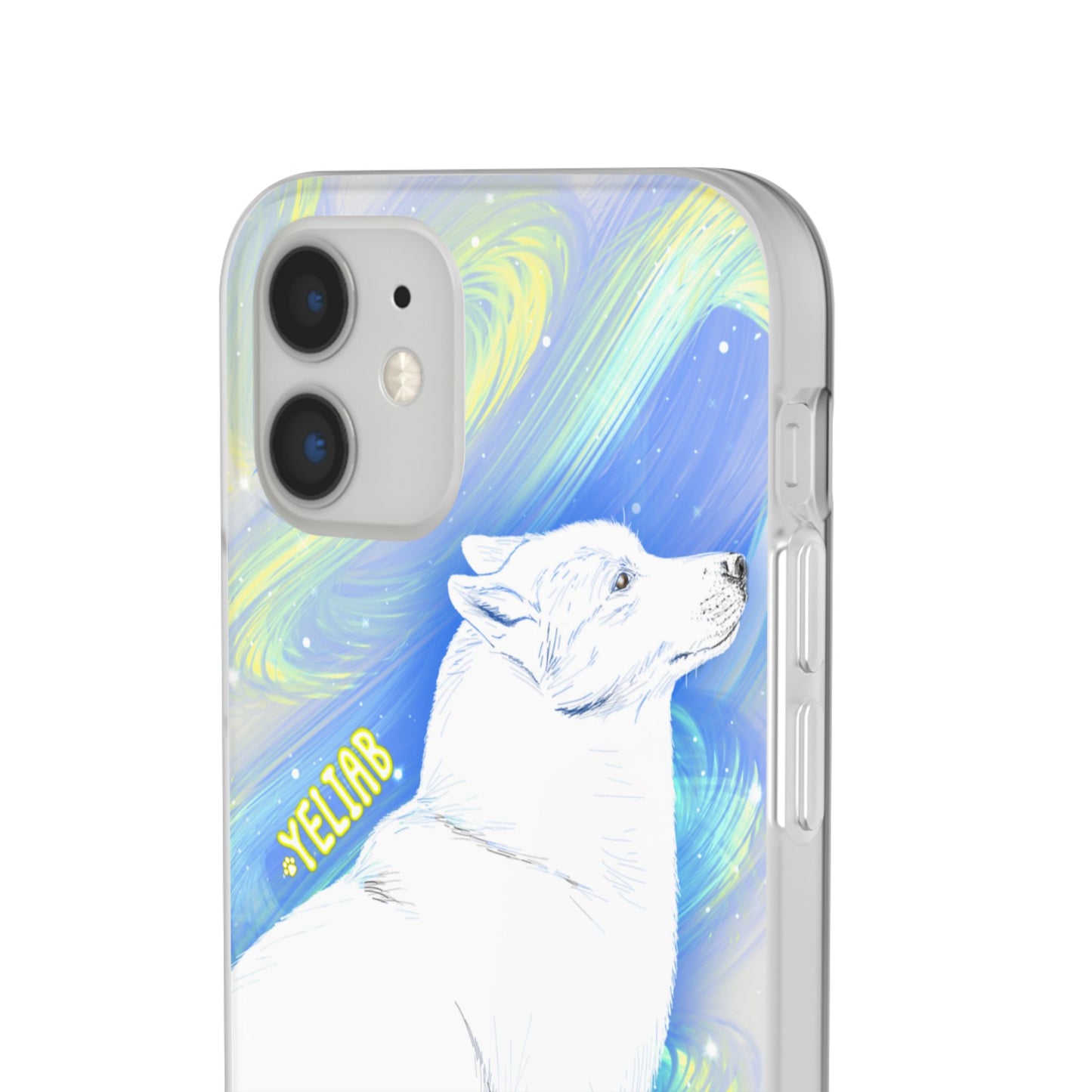 Yeliab — Cosmic Sprit Husky Dog  iPhone Flexi Case