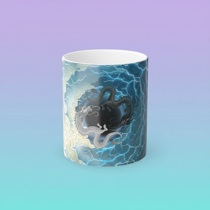 Hurricos & Zephyr — Chinese Yin Yang Storm Dragon Color Morphing Mug, 11oz