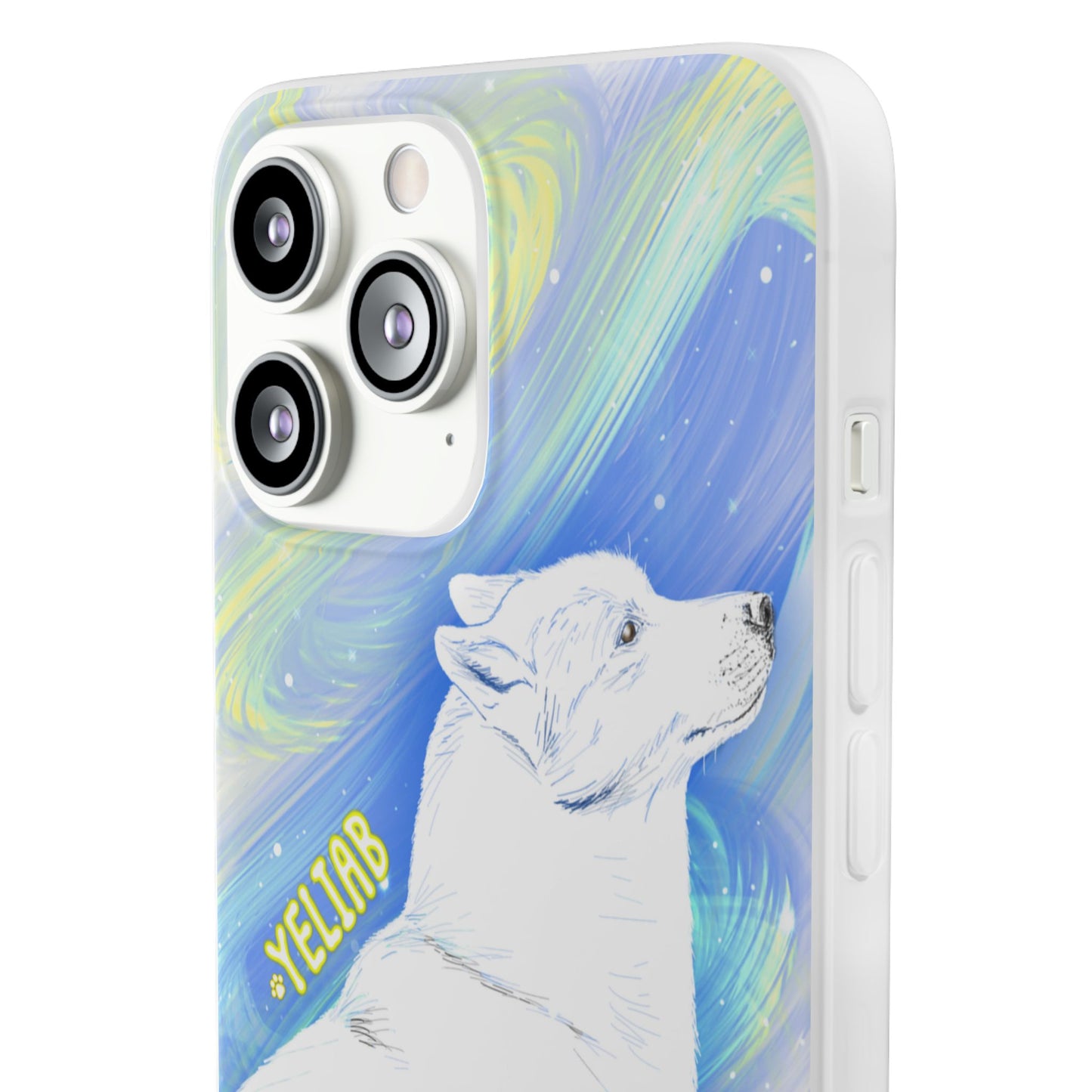 Yeliab — Cosmic Sprit Husky Dog  iPhone Flexi Case