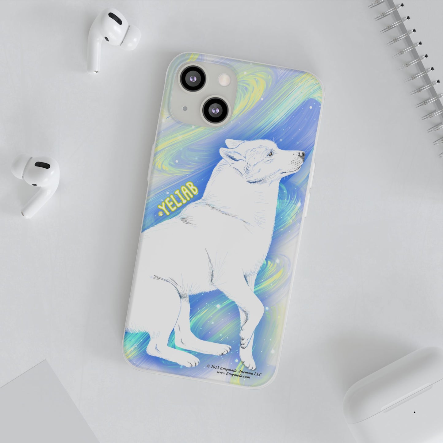 Yeliab — Cosmic Sprit Husky Dog  iPhone Flexi Case