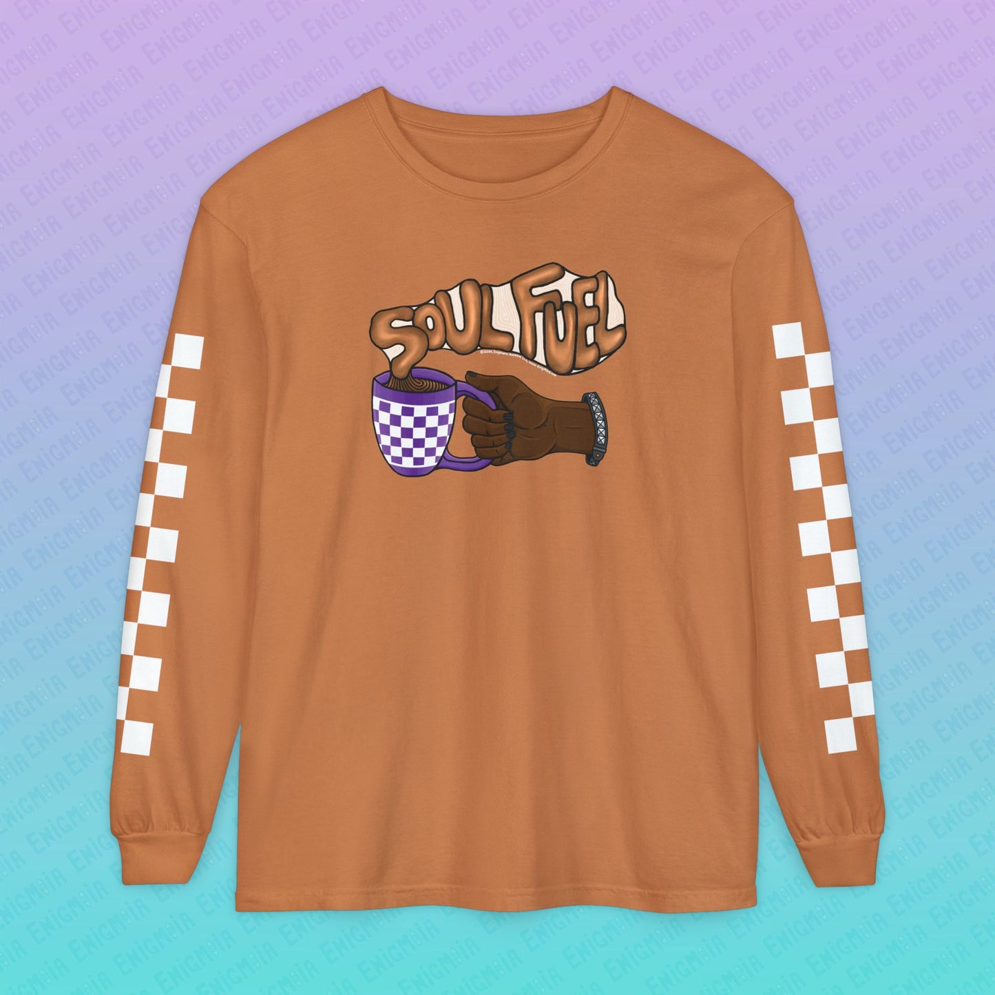 Soul Fuel — Coffee & Tea Lover Deluxe Unisex Long Sleeve Graphic T-Shirt