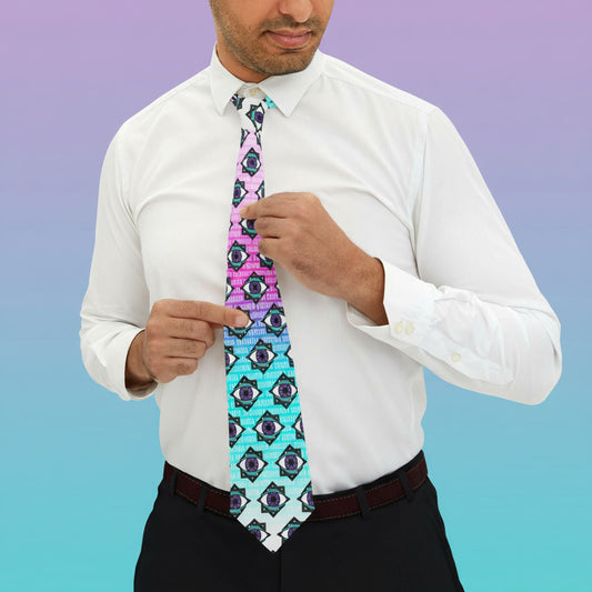 Enigmoia — Colorful Geometric Logo Necktie