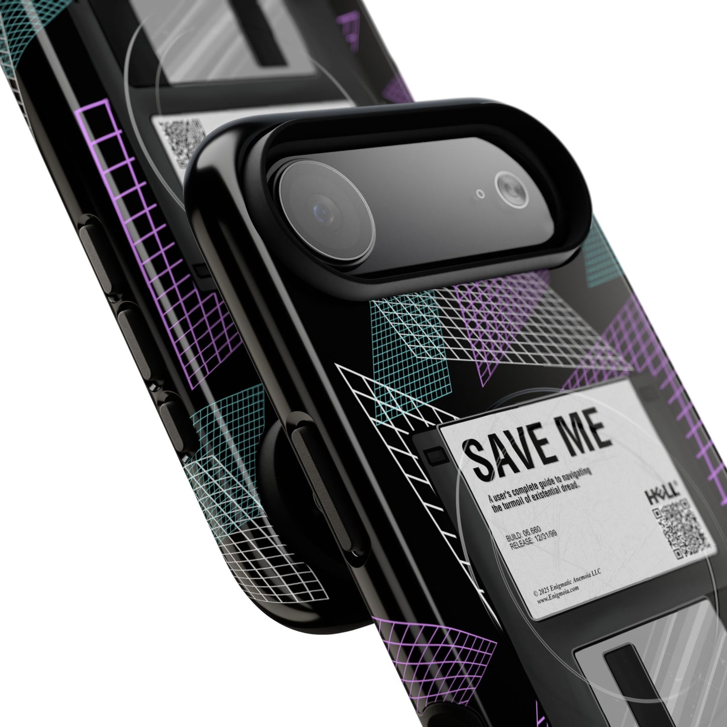 CTRL+S — "SAVE ME" Retro Tech Grid Trendy Tough Magnetic Phone Case