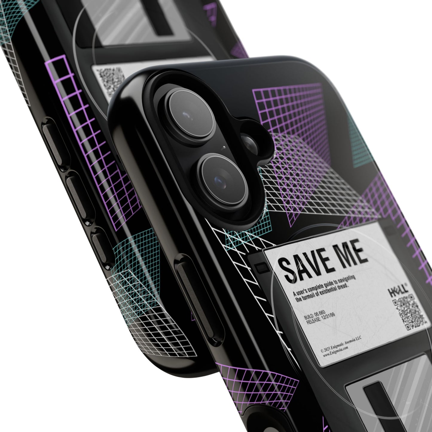 CTRL+S — "SAVE ME" Retro Tech Grid Trendy Tough Magnetic Phone Case