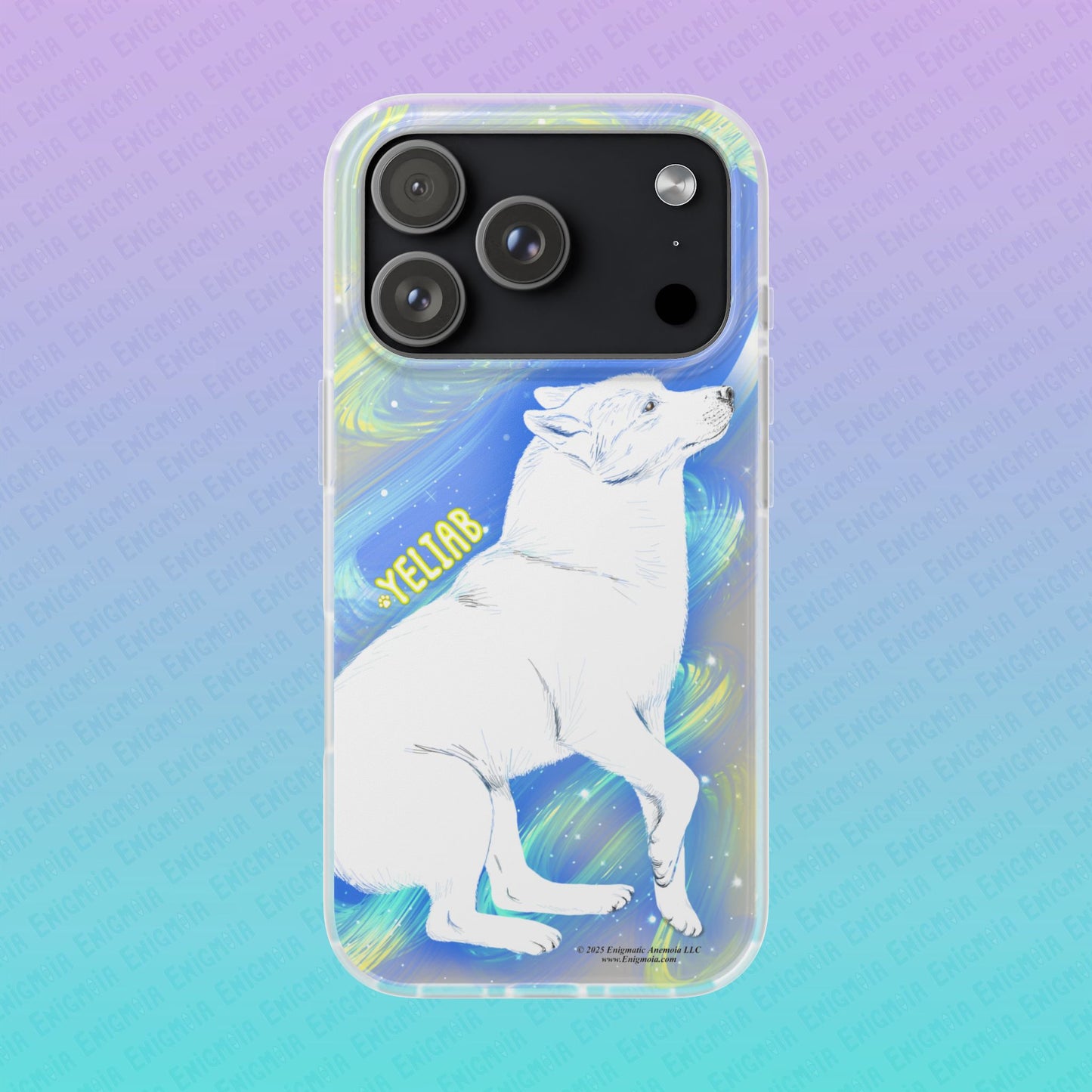 Yeliab — Cosmic Sprit Husky Dog  iPhone Flexi Case