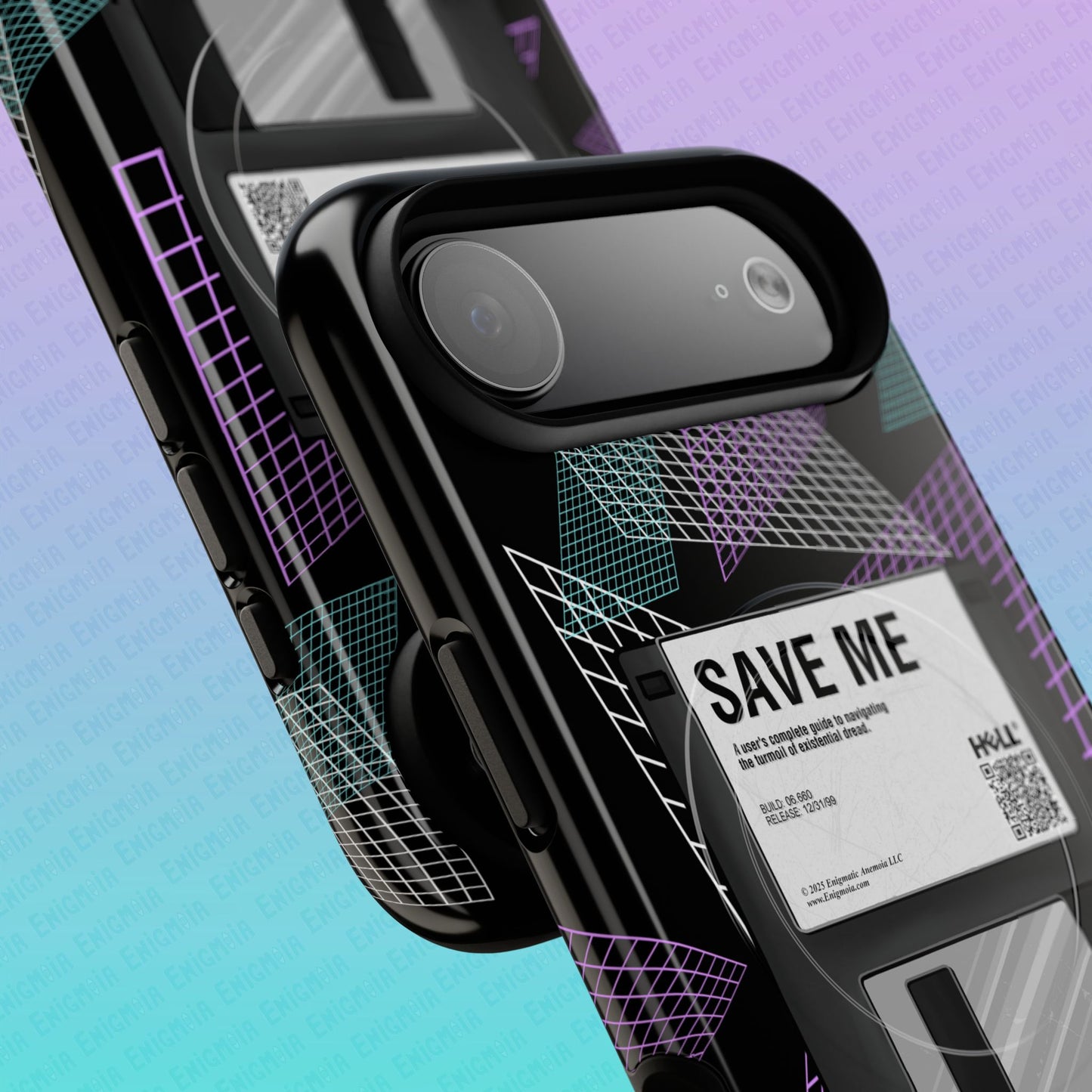 CTRL+S — "SAVE ME" Retro Tech Grid Trendy Tough Magnetic Phone Case