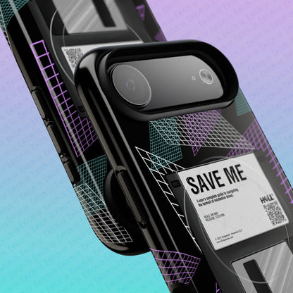 CTRL+S — "SAVE ME" Retro Tech Grid Trendy Tough Magnetic Phone Case