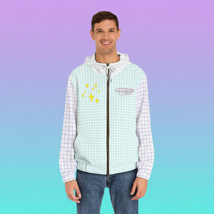 Perpetually Online — White - Unisex Full-Zip Hoodie