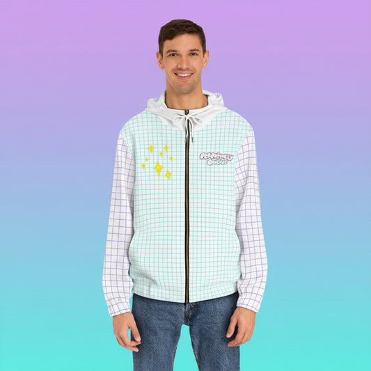 Perpetually Online — White - Unisex Full-Zip Hoodie