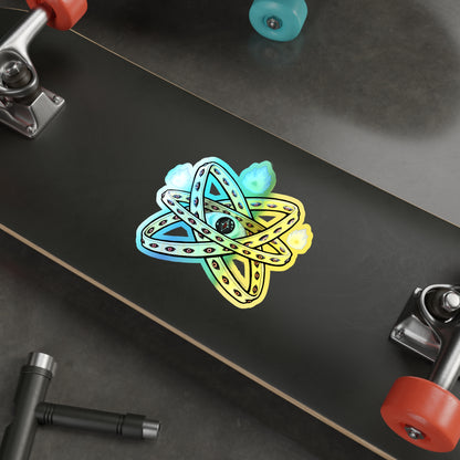 Be Not Afraid — Ophanim - Holographic Biblically Accurate Angel Die-Cut Iridescent Decal Sticker