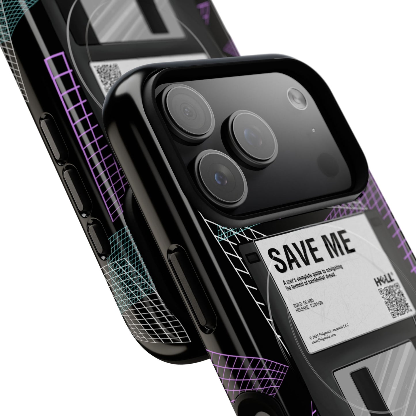 CTRL+S — "SAVE ME" Retro Tech Grid Trendy Tough Magnetic Phone Case