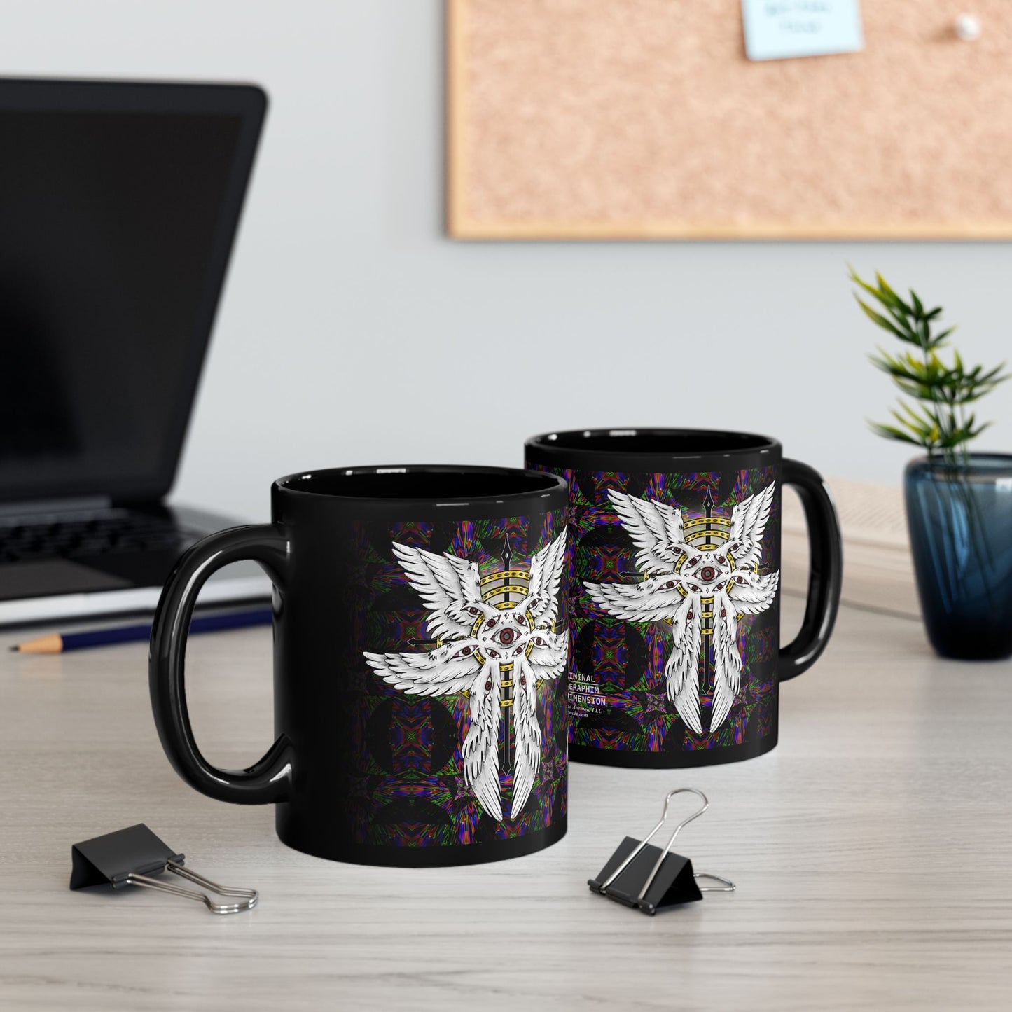 Liminal Seraphim Dimension — Black Mug (11oz)