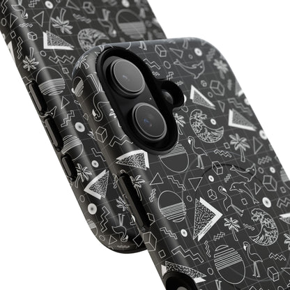 Vaporwave Beach Soirée — Black - Tough Magnetic Cases