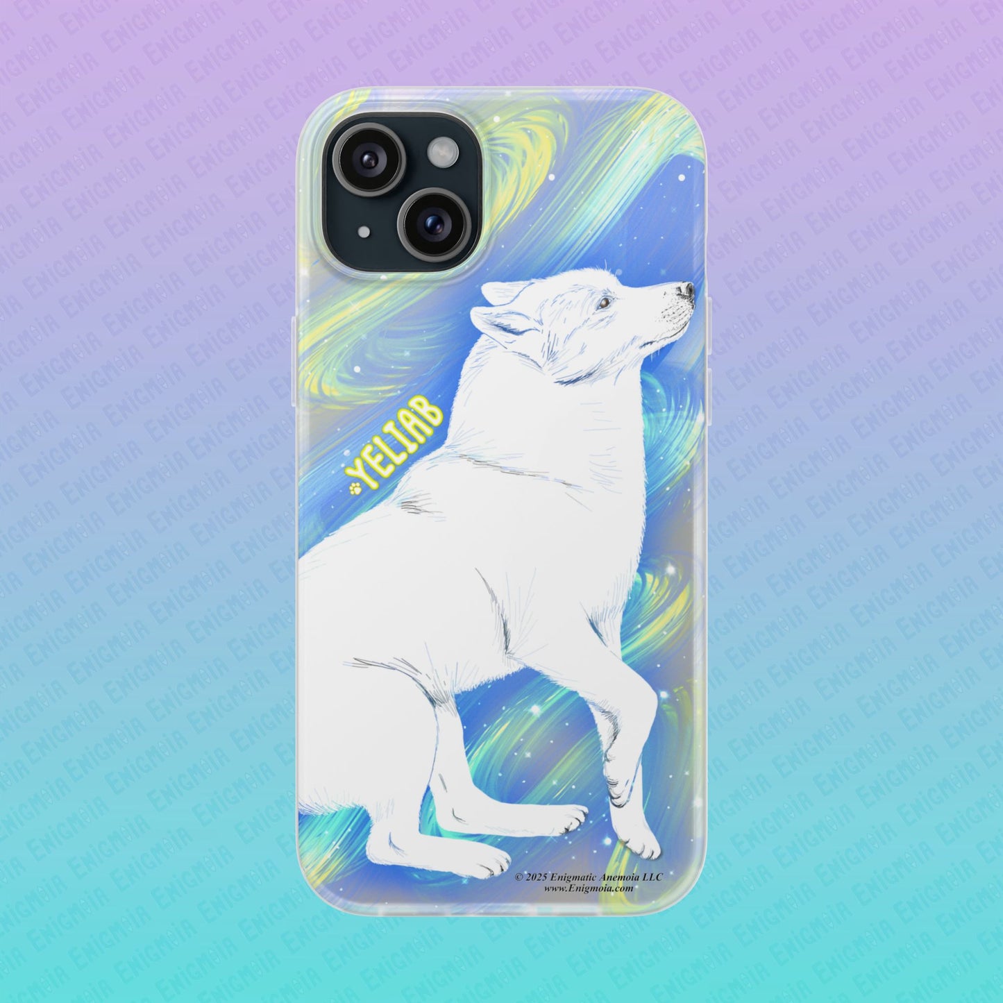 Yeliab — Cosmic Sprit Husky Dog  iPhone Flexi Case