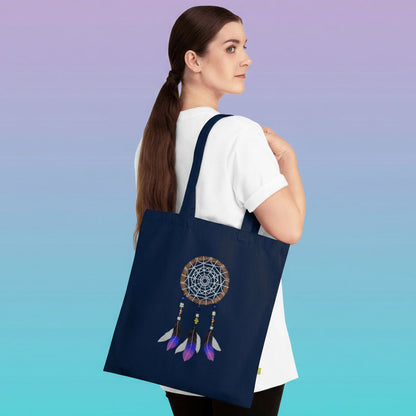 Silent Warrior — Eco-Friendly Dreamcatcher Cotton Tote Bag