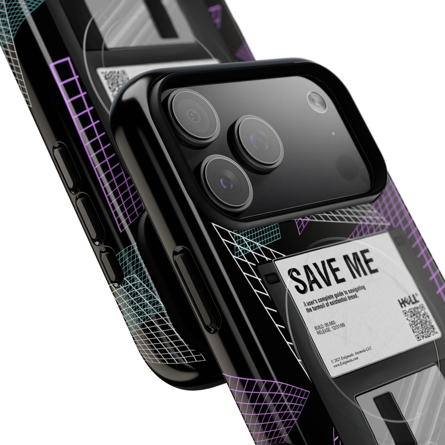 CTRL+S — "SAVE ME" Retro Tech Grid Trendy Tough Magnetic Phone Case