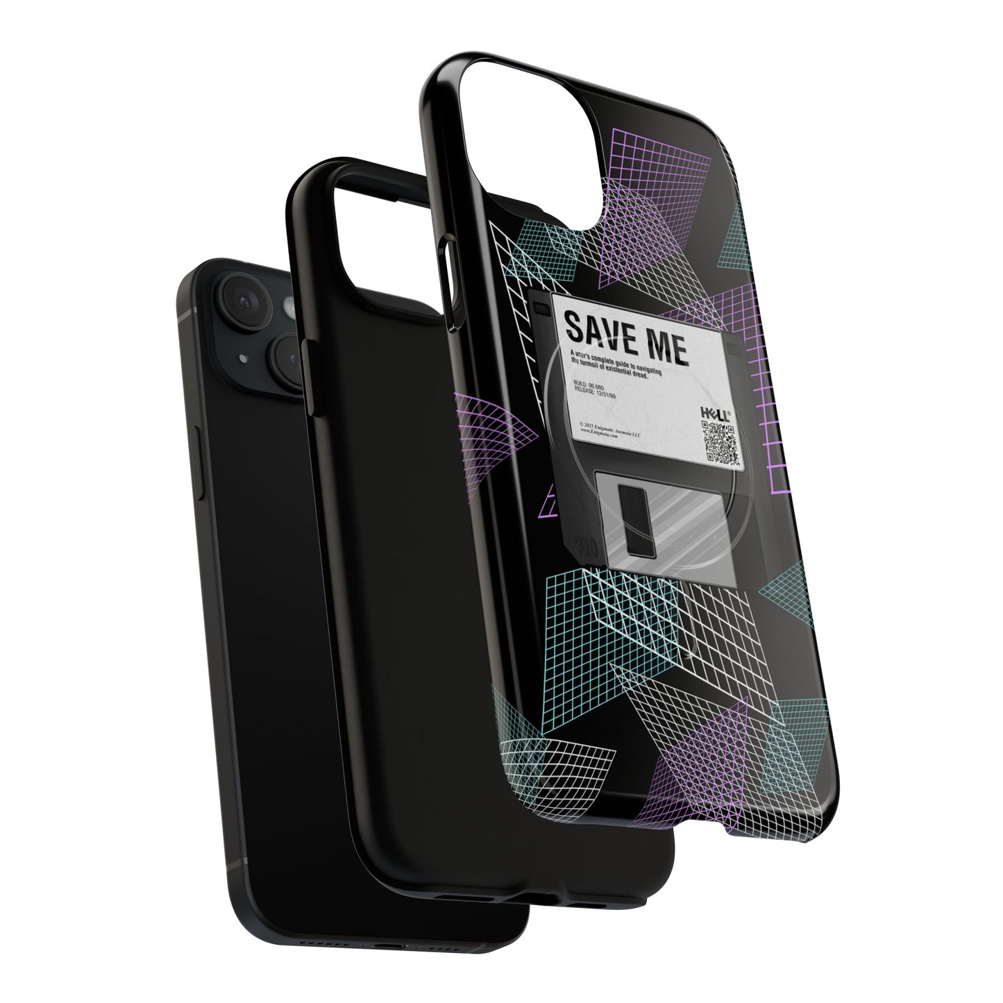 CTRL+S — "SAVE ME" Retro Tech Grid Trendy Tough Magnetic Phone Case