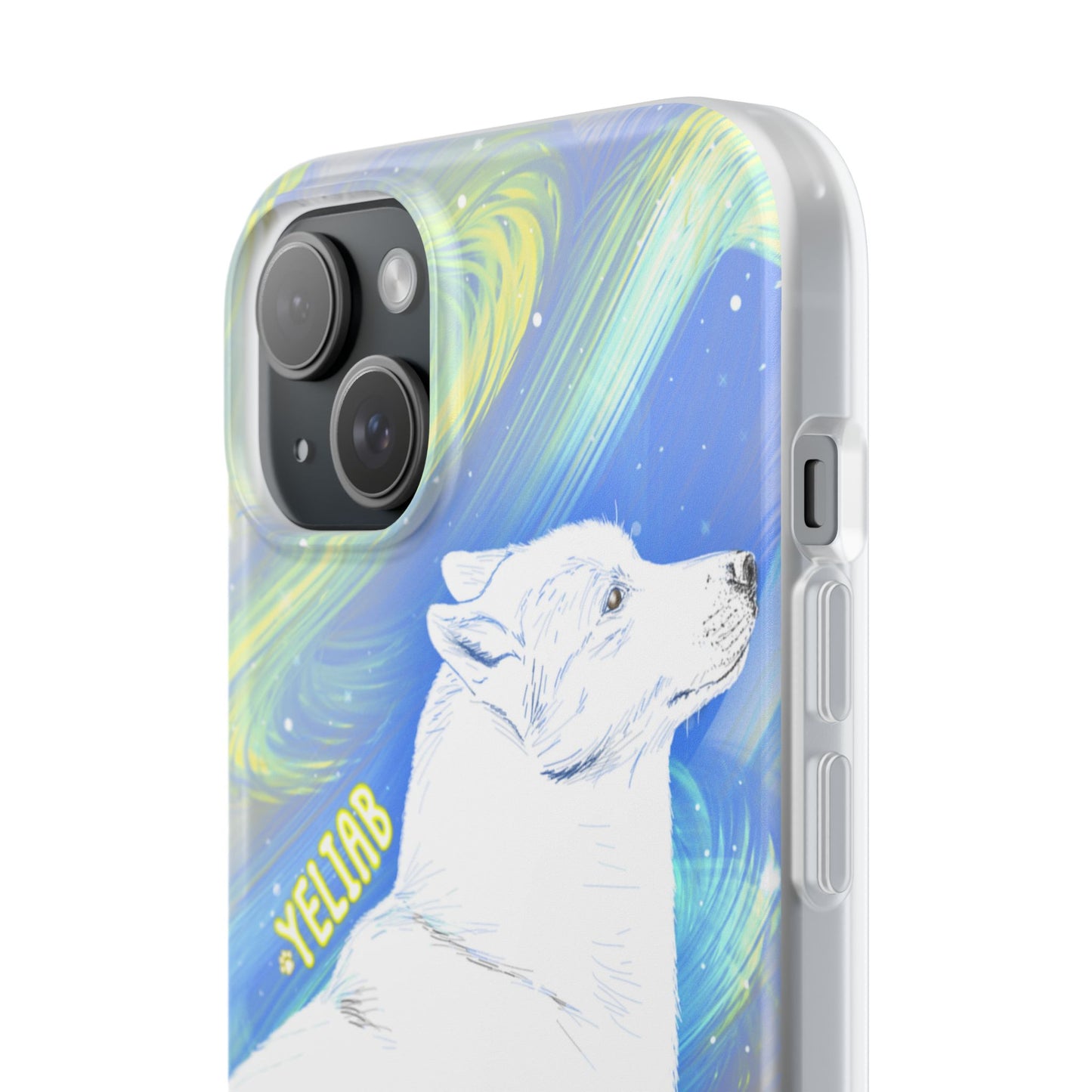 Yeliab — Cosmic Sprit Husky Dog  iPhone Flexi Case