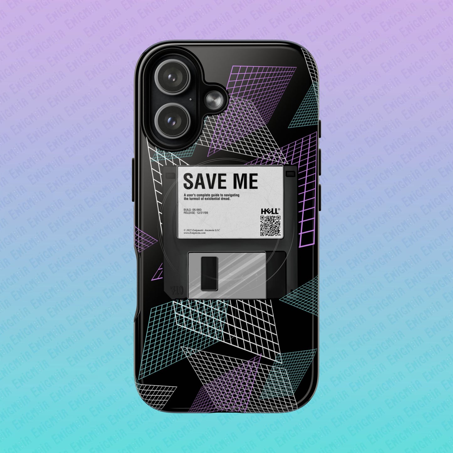 CTRL+S — "SAVE ME" Retro Tech Grid Trendy Tough Magnetic Phone Case