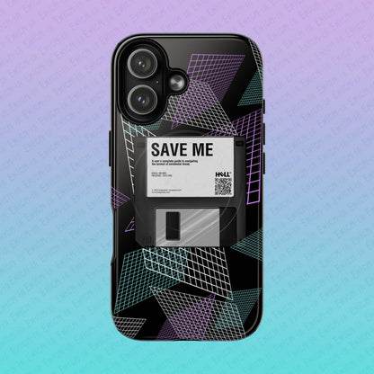 CTRL+S — "SAVE ME" Retro Tech Grid Trendy Tough Magnetic Phone Case