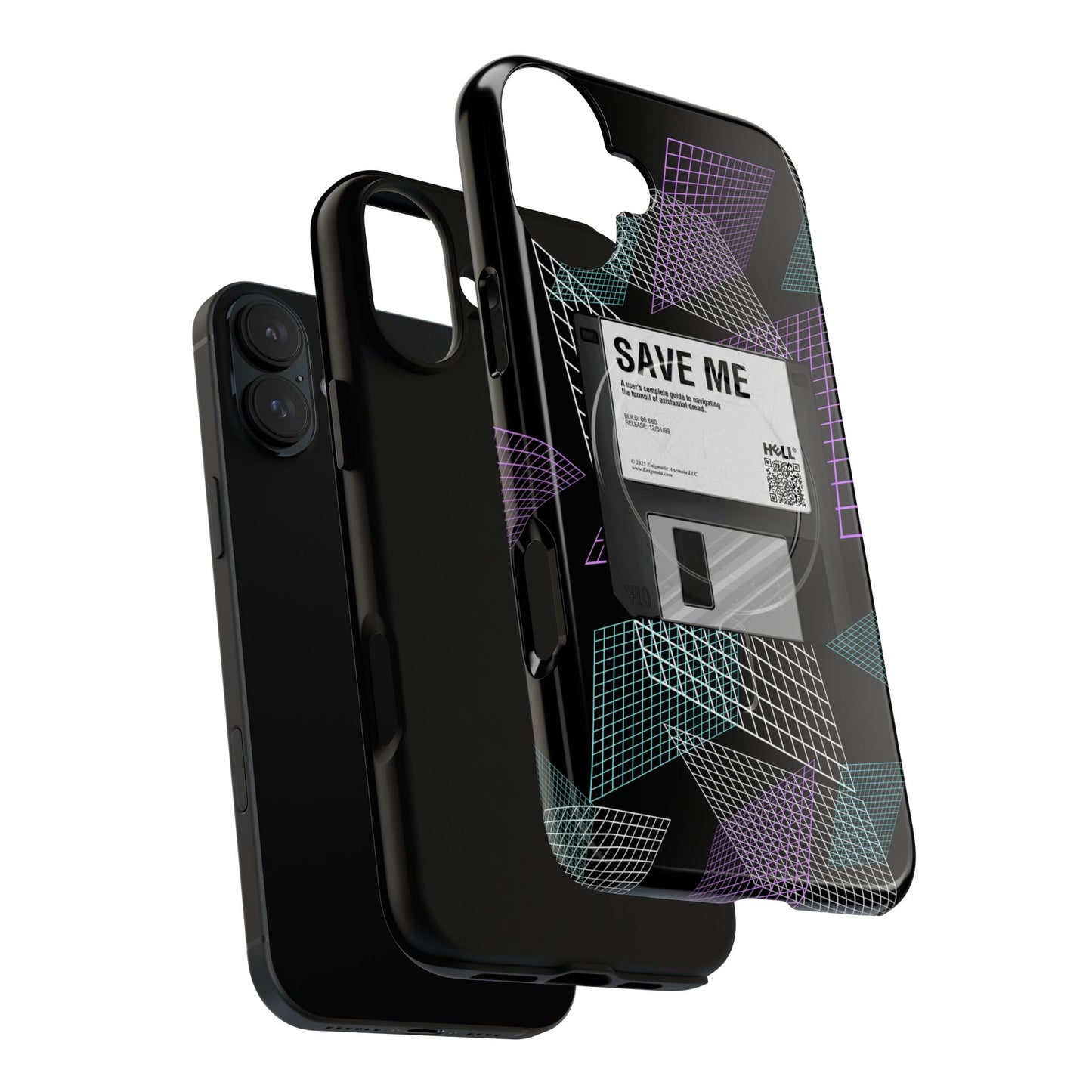CTRL+S — "SAVE ME" Retro Tech Grid Trendy Tough Magnetic Phone Case