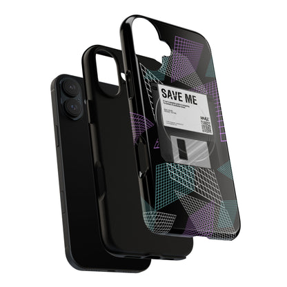 CTRL+S — "SAVE ME" Retro Tech Grid Trendy Tough Magnetic Phone Case