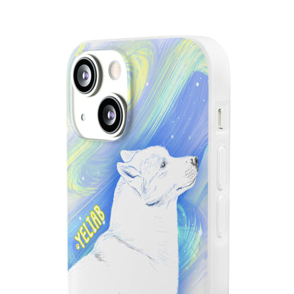 Yeliab — Cosmic Sprit Husky Dog  iPhone Flexi Case