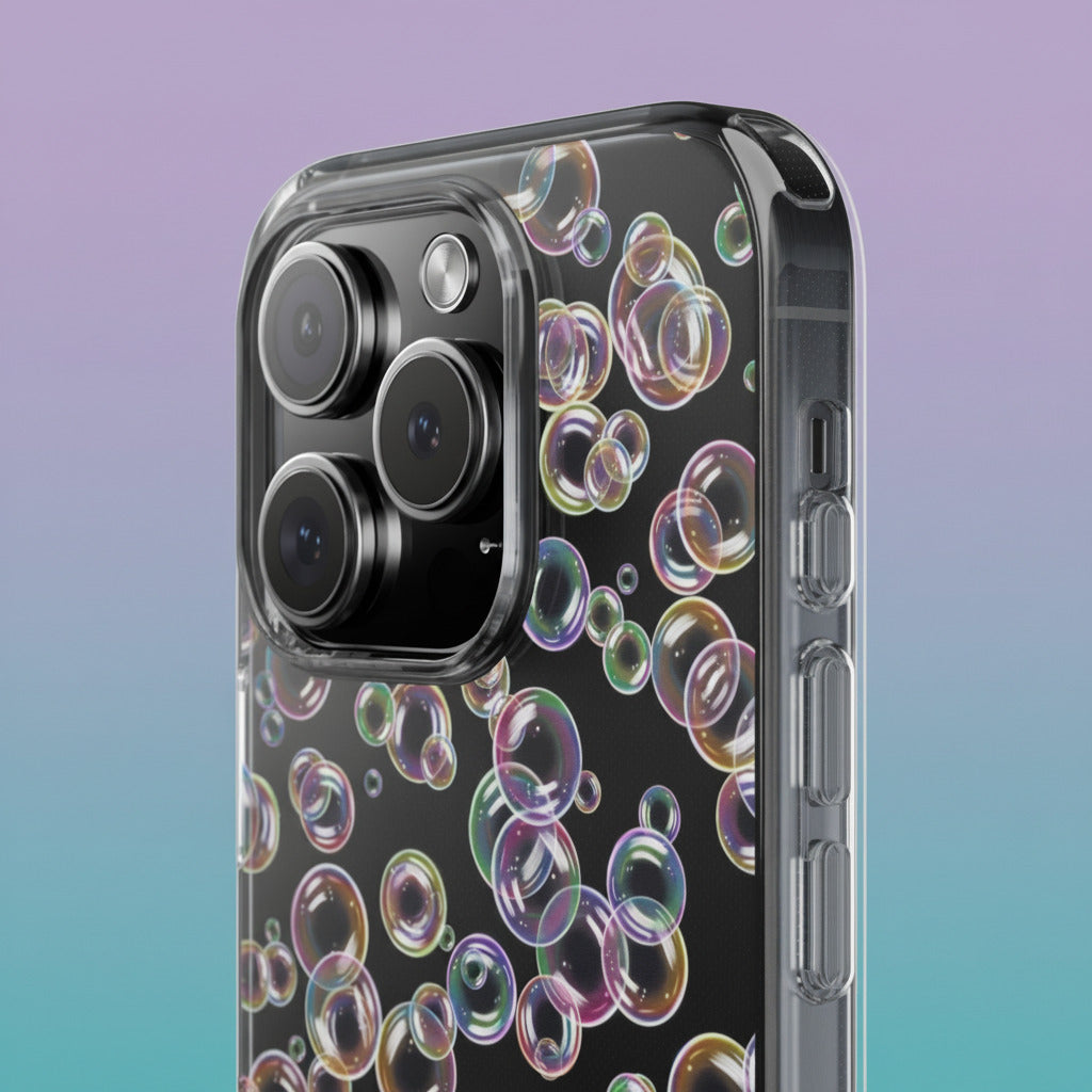 Into the Abyss — Clear Bubbles iPhone Case